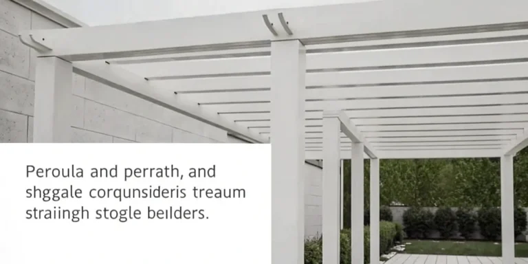 A well-built white custom pergola in a backyard, the result of finding expert builders.