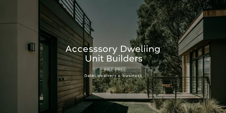 A modern accessory dwelling unit with a wood exterior, built by a Denver ADU builder.