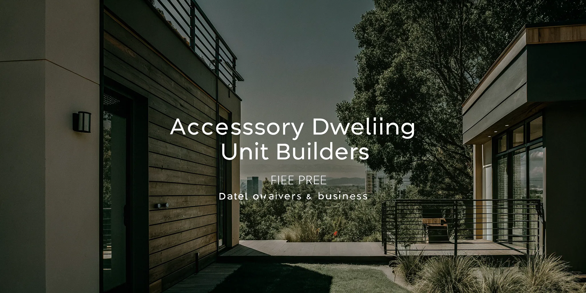 A modern accessory dwelling unit with a wood exterior, built by a Denver ADU builder.