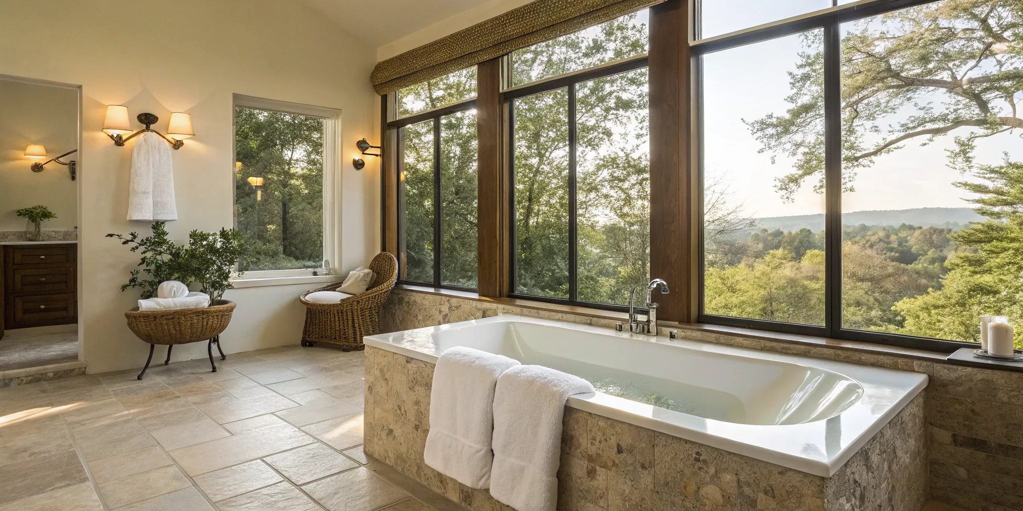 Modern bathroom remodel in a Denver home featuring a walk-in shower and contemporary fixtures