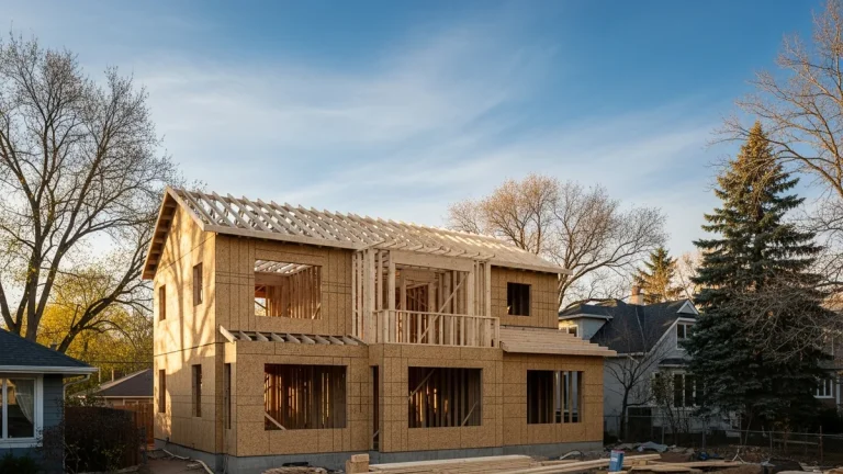 Home addition under construction in Denver residential neighborhood