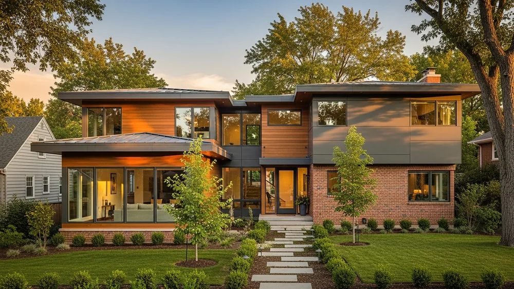 Completed home addition in Denver seamlessly blending with existing house