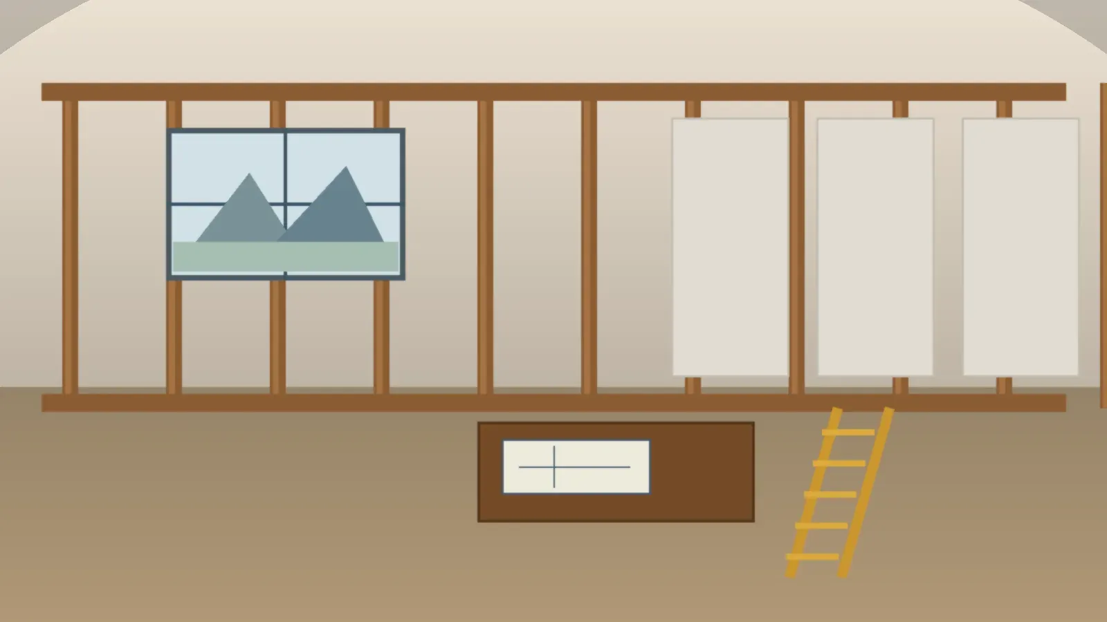 Basement finish timeline Denver project with framing, plans, and construction materials