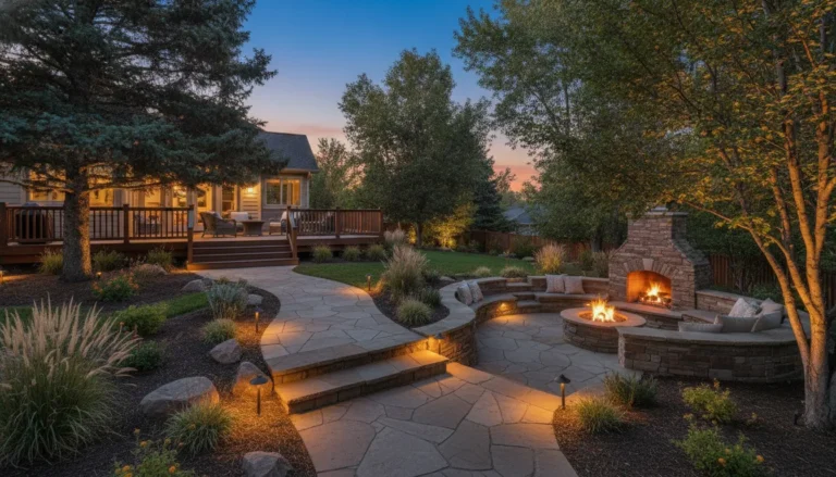 Outdoor lighting installers planning landscape lighting in the Denver Metro Area