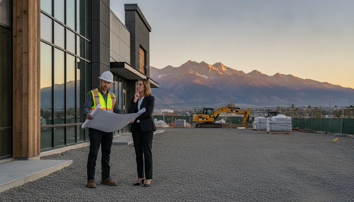 Commercial building exterior painting planning in Denver