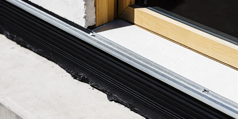 Professional deck ledger flashing installation detail