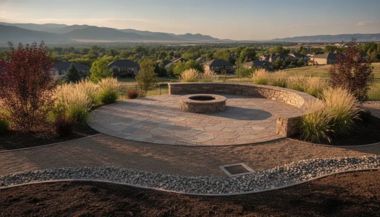 Hardscape drainage planning for a Denver Metro Area outdoor project