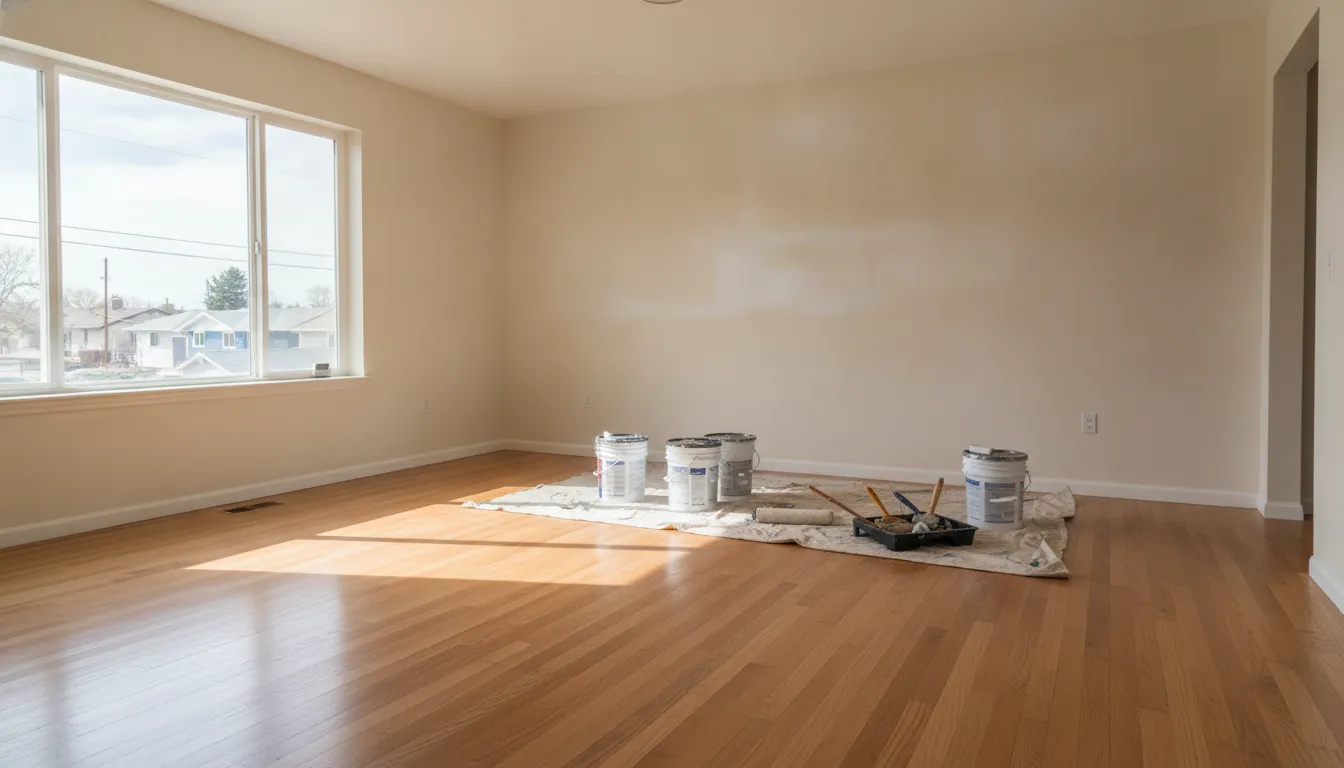 Freshly painted Denver Metro Area home interior prepared for move-in