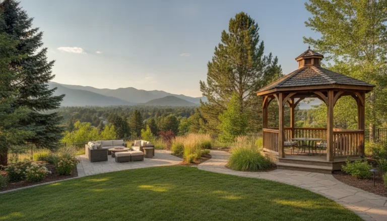 Outdoor gazebo design ideas for a Denver Metro Area backyard gathering space