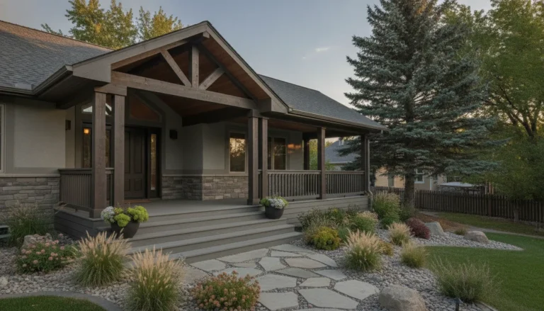 Covered porch addition planned for a Denver Metro Area home