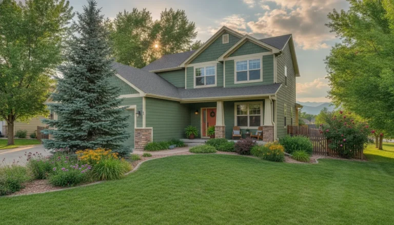Denver Metro Area home with coordinated exterior paint colors