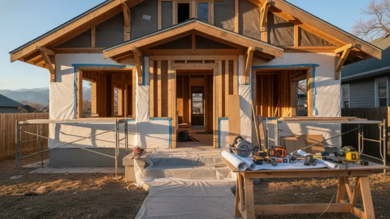 Colorado outdoor living space prepared for winter weather