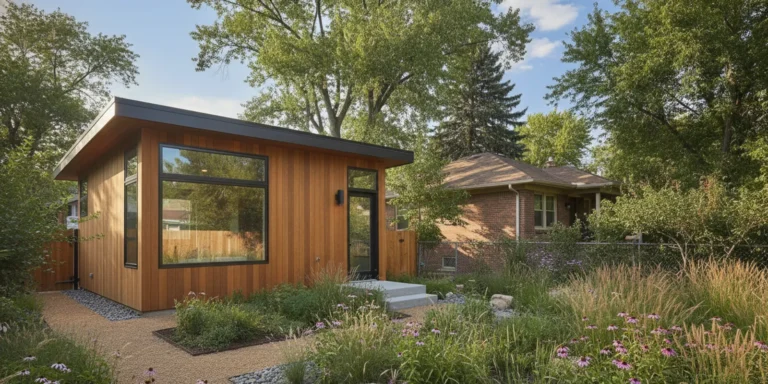 A thoughtfully designed detached accessory dwelling unit beside a Denver Metro Area home