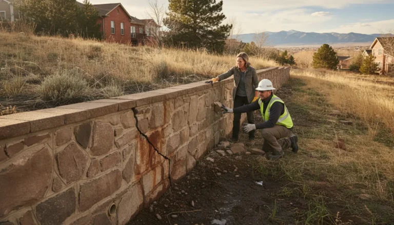 Do I need a permit to repair a retaining wall in the Denver Metro Area