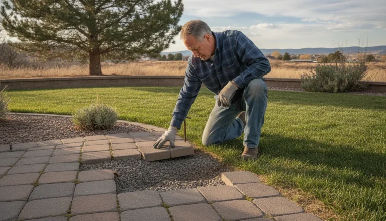 How to fix sinking pavers in a Denver Metro Area hardscape