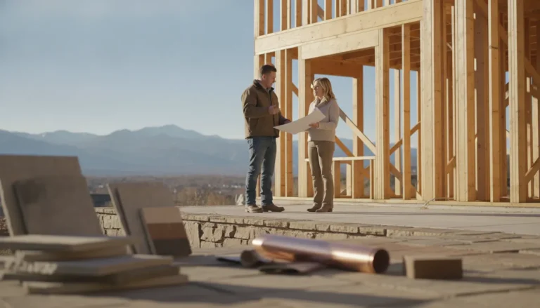 Homeowner and architect coordinating a Denver Metro Area custom home and outdoor-living project